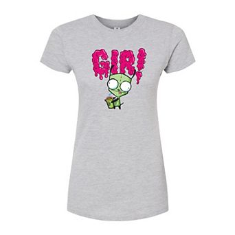 Juniors' Invader Zim Gir Slime Fitted Tee
