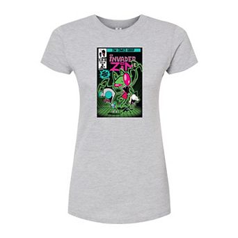 Juniors' Invader Zim Comic Fitted Tee