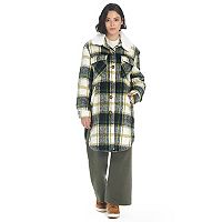 Koolaburra by UGG Women's Faux-Wool Plaid Shacket