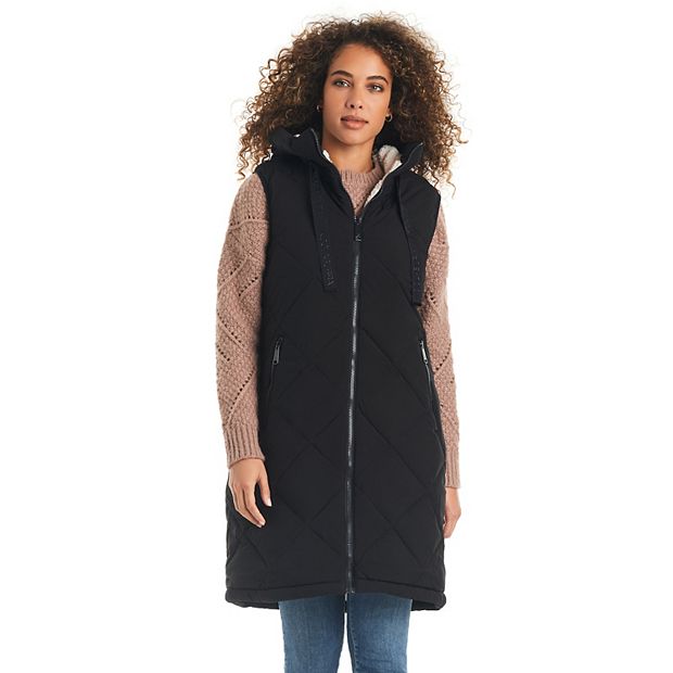 Women's Koolaburra by UGG Reversible Quilted Puffer to Sherpa Long  Midweight Vest