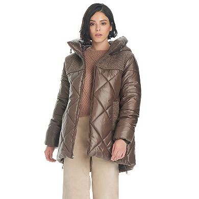 Women's Koolaburra by UGG Sherpa Mixed-Media Puffer Jacket