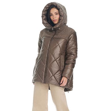 Women's Koolaburra by UGG Sherpa Mixed-Media Puffer Jacket