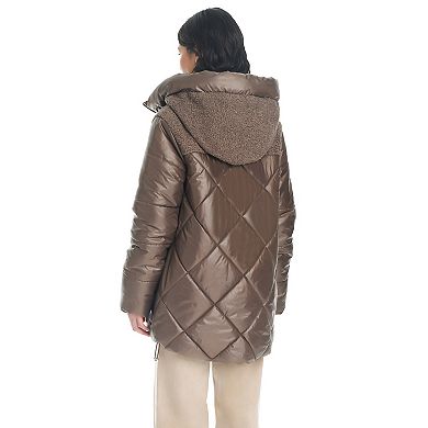 Women's Koolaburra by UGG Sherpa Mixed-Media Puffer Jacket