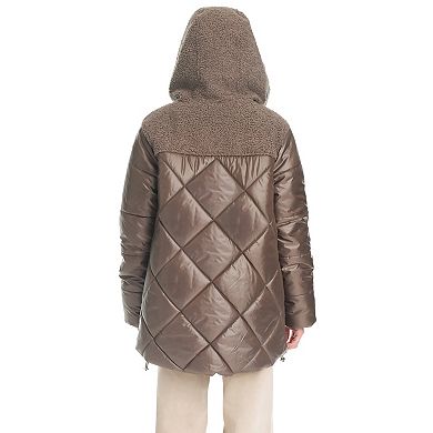 Women's Koolaburra by UGG Sherpa Mixed-Media Puffer Jacket