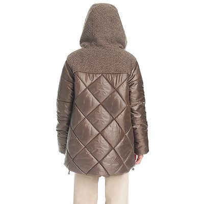 Deals NWT Koolaburra by UGG Mixed Media Sherpa & Quilted Parka size M cream