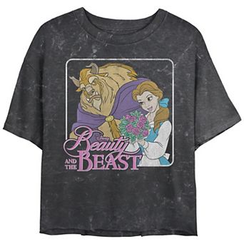 Disney's Beauty And The Beast Juniors' Simple Framed Portrait Graphic Tee