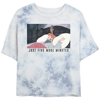 Disney's Sleeping Beauty Juniors' Aurora In Bed Just Five More Minutes Graphic Tee