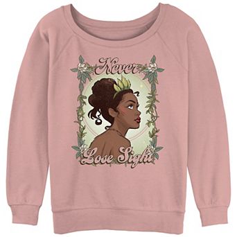 Disney's Princesses Juniors' Never Lose Sight Slouchy Terry Graphic Sweatshirt