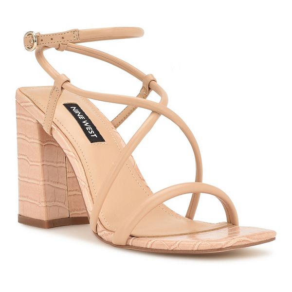 Nine west hotsell nude block heels