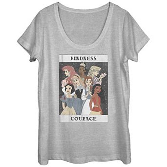 Disney's Princesses Juniors' Kindness And Courage Graphic Tee