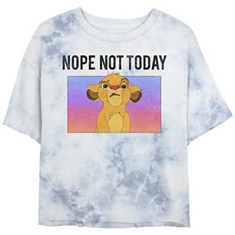 Disney's The Lion King Juniors' Simba Not Today Meme Graphic Tee