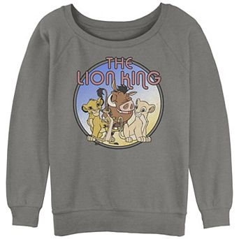 Disney's The Lion King Juniors' Simba & Nala Group Shot Slouchy Terry Graphic Tee