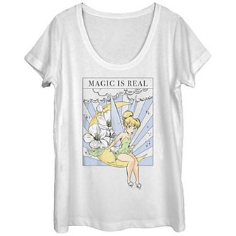Disney's Tinkerbell Juniors' Magic Is Real Poster Graphic Tee
