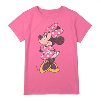 Disney's Mickey And Friends Girls 7-16 Minnie Mouse Simple Graphic Tee