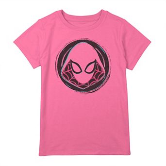 Girls 7-16 Marvel Spider-Gwen Face Symbol Badge Graphic Tee