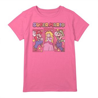 Girls 7-16 Nintendo Super Mario Bros Tripple Power Graphic Tee