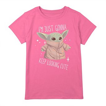 Girls 7-16 Star Wars The Child Keep Looking Cute Graphic Tee