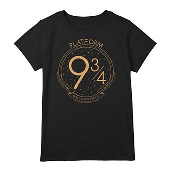 Girls 7-16 Harry Potter Platform 9 & 3/4 Line Art Graphic Tee