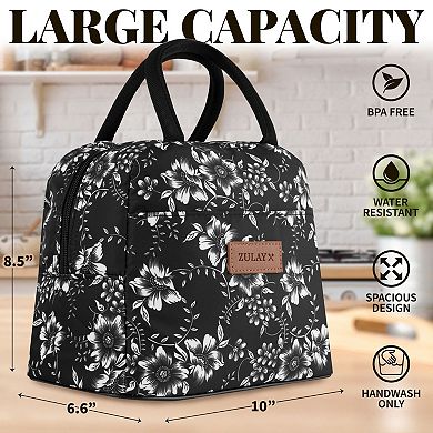 Zulay Kitchen Insulated Lunch Box With Soft Padded Handles