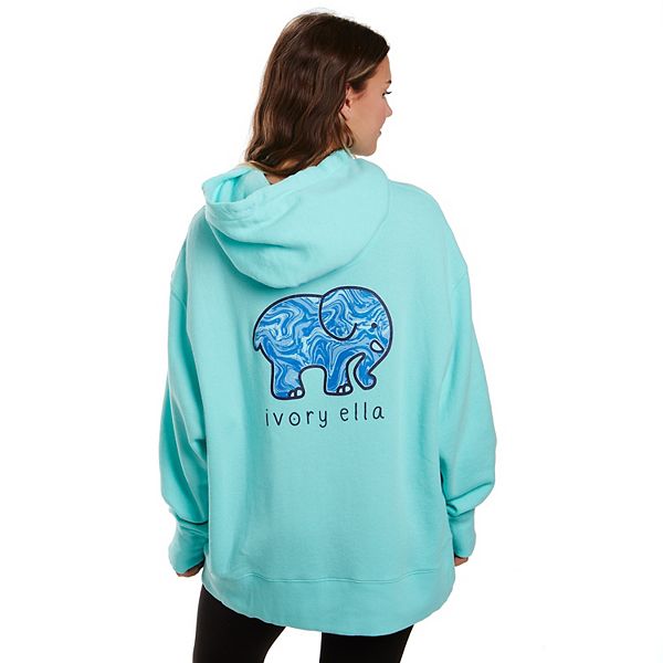 Juniors IVORY ELLA Swirl Elephant Hoodie