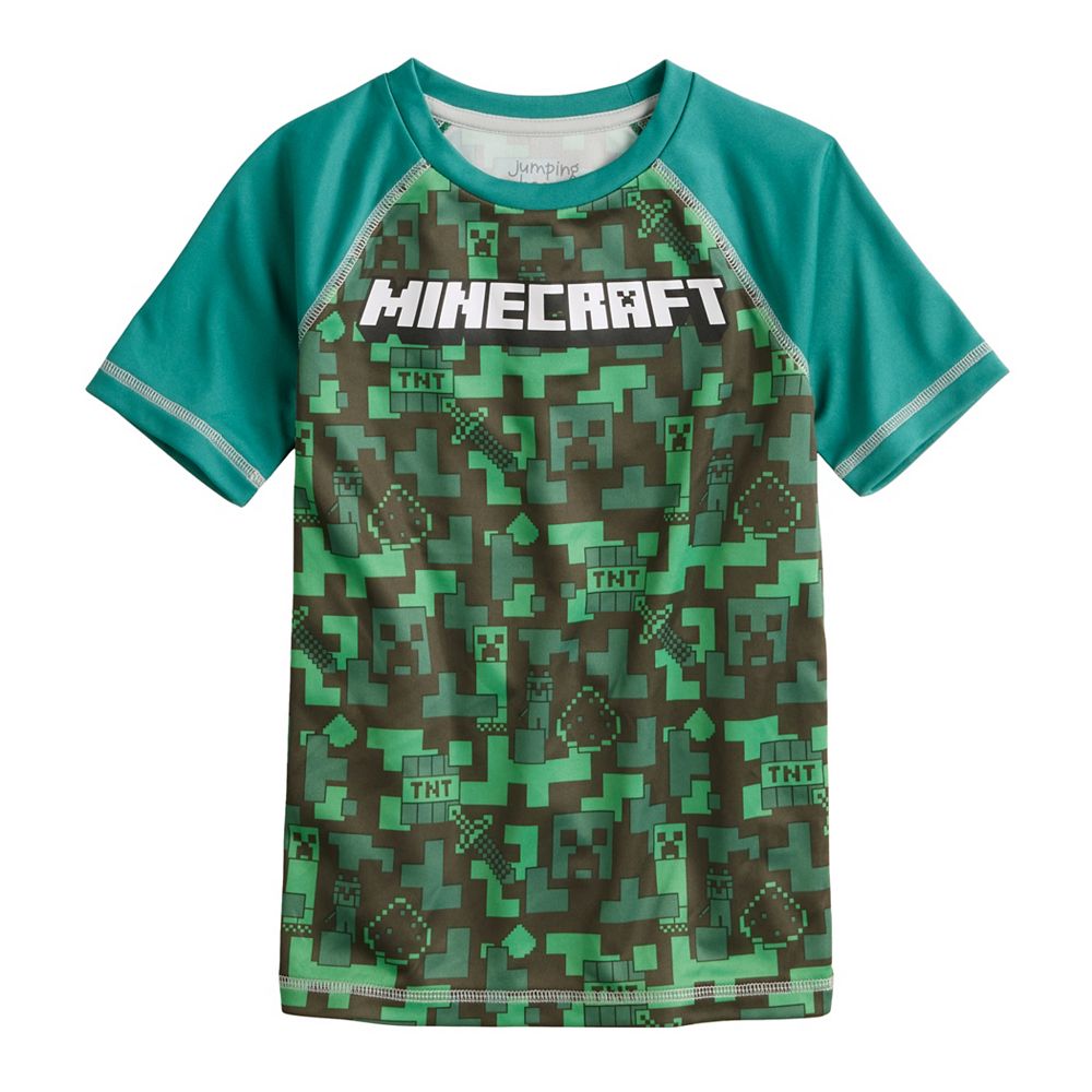 Boys 4-12 Jumping Beans® Minecraft Raglan Active Tee