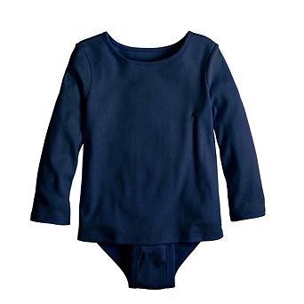 Baby & Toddler Girl Jumping Beans® Adaptive Double-Layer Long Sleeve Bodysuit