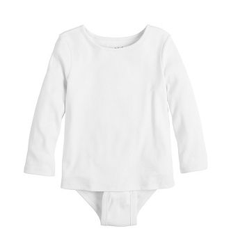 Baby & Toddler Girl Jumping Beans® Adaptive Double-Layer Long Sleeve Bodysuit