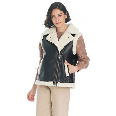 Women's Koolaburra by UGG Faux Leather Sherpa Vest