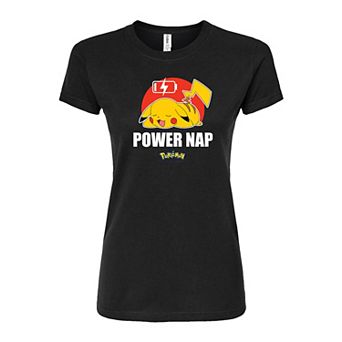 Juniors' Pokémon Pikachu Power Nap Fitted Tee