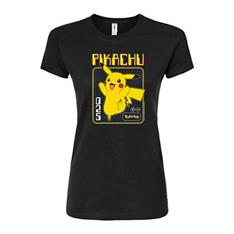 Juniors' Pokémon Retro Pikachu Fitted Tee