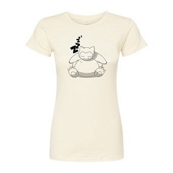 Juniors' Pokémon Snorlax Sleeping Fitted Tee