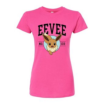 Juniors' Pokémon Eevee Collegiate Fitted Tee