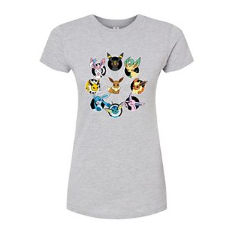 Juniors' Pokémon Eeevee Evolution Fitted Tee