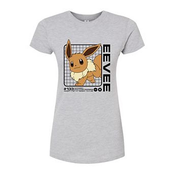 Juniors' Pokémon Eevee Stats Fitted Tee