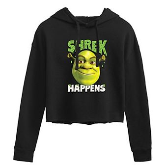 Juniors' Shrek Happens Cropped Hoodie