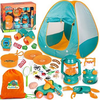 Kids Camping Play Tent, 35 pc with Accessories