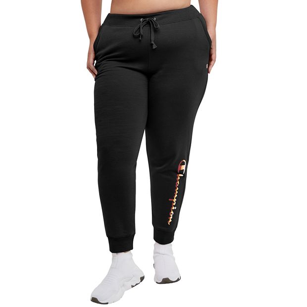 Plus Size Champion® Powerblend Fleece Graphic Joggers