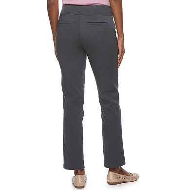 Women's Croft & Barrow® Effortless Stretch Pull-On Straight Pants