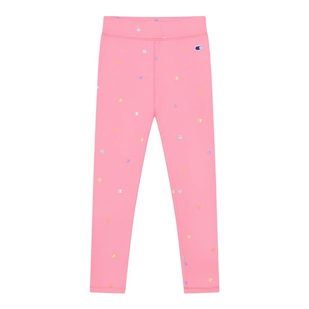 Girls 7 16 Champion Printed Leggings in Guava Pink