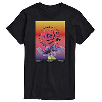 Big & Tall Positive Vibes Tee