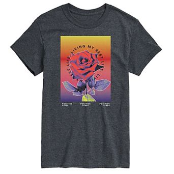 Big & Tall Positive Vibes Tee