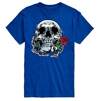 Big & Tall Shiny Skull Tee