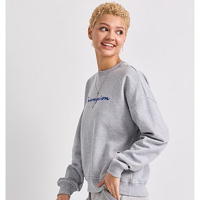 Women s Champion Powerblend Fleece Boyfriend Sweatshirt