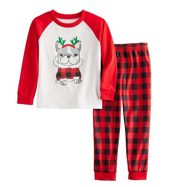 Toddler Girl Jammies For Your Families® Frenchie Top & Bottoms Pajama