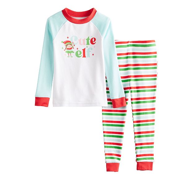 Toddler Jammies For Your Families® Elf Top & Bottoms Pajama Set by