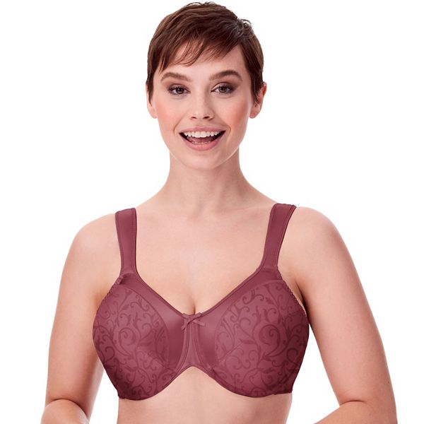 Bali Women's Satin Tracings Underwire Minimizer Bra 3562 Rose