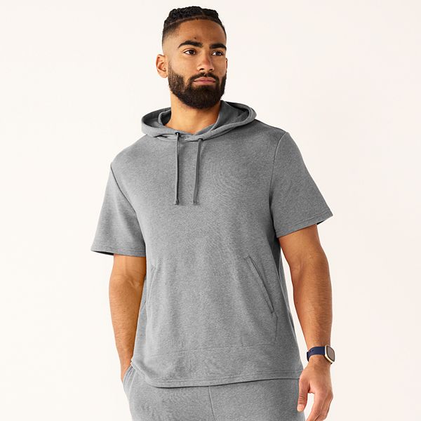 Short sleeve outlet zip up sweatshirt