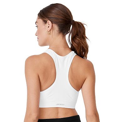 Jockey Sport Zip Front Seam Free Sports Bra