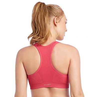 Jockey Sport Zip Front Seam Free Sports Bra