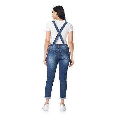 Juniors' WallFlower Insta Stretch Tomboy Mid-Rise Jean Overalls